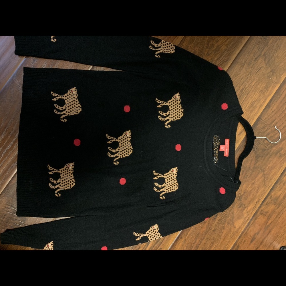 SAKS cheetah sweater